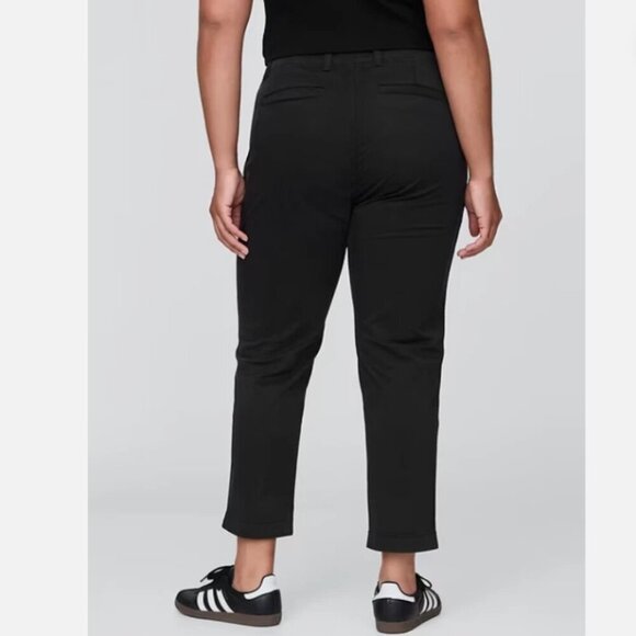GAP 90s Mid Rise Downtown Khakis Black Stretch Ankle Pants Size 4 TALL NWT RT$70 - Picture 7 of 11